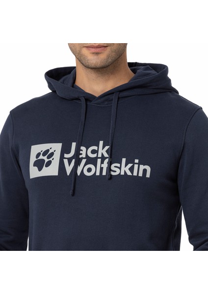 Jack Wolfskin Arthur Hoody M Erkek Mavi Sweatshirt 1000001TR-1010