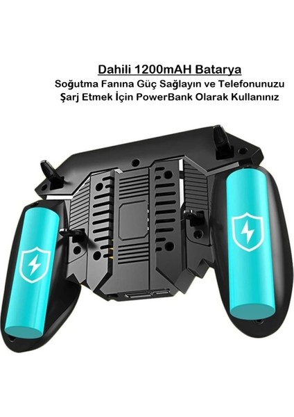 Duhalıne Pubg Mobile Oyun Konsolu Tüm Telefonlar Için Uyumlu Ateş Tetik Düğmesi- Telefon Soğutuculu fırsatları