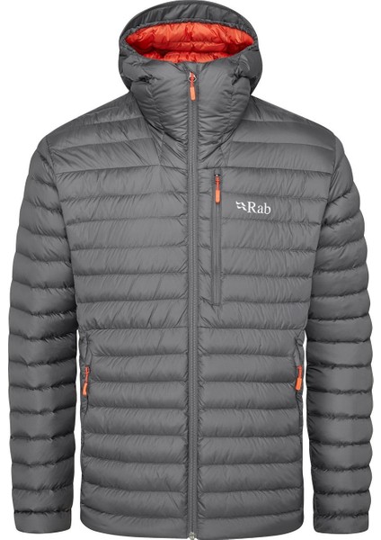 Microlight Alpine Kaz Tüyü Kapüşonlu Erkek Ceket