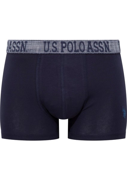 Erkek İndigo-Lacivert-Baskılı 3'lü Boxer 80503 fırsatları