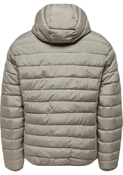 Bron Hood Quılt Jacket Otw Vd Erkek Haki Mont 22025506-03