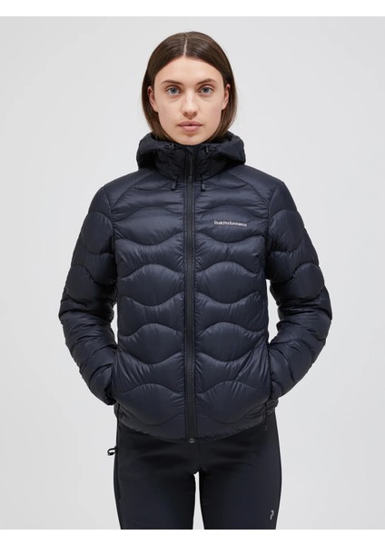 W Helium Down Hood Jacket Erkek Siyah Mont G79620020-10011