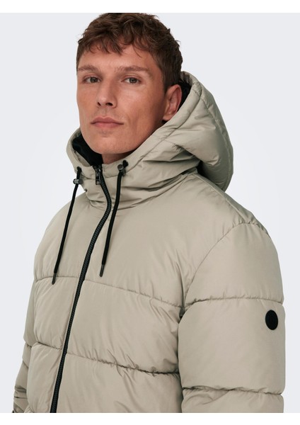 Onsmelvın Lıfe Puffer Coat Otw Vd Erkek Haki Mont 22022100-03