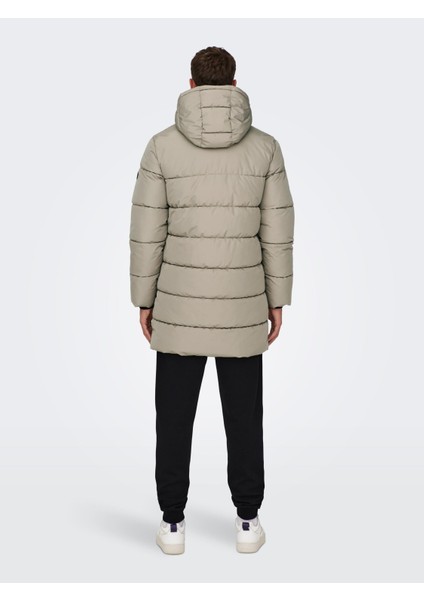 Onsmelvın Lıfe Puffer Coat Otw Vd Erkek Haki Mont 22022100-03