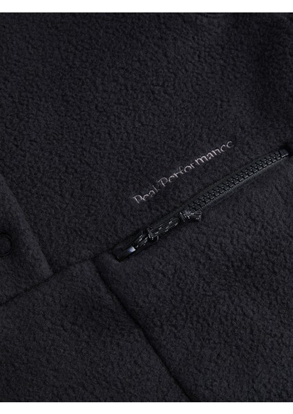 W Fleece Snap T-Neck Erkek Siyah Polar G78130100-10011 fırsatları