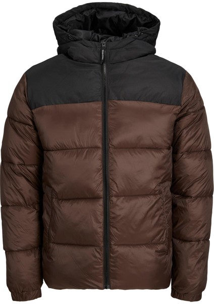 Jjetoby Puffer Hood Sn Erkek Kahverengi Mont 12235859-15