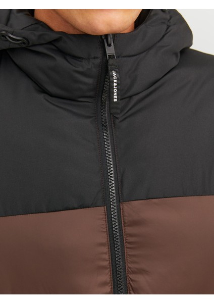 Jjetoby Puffer Hood Sn Erkek Kahverengi Mont 12235859-15