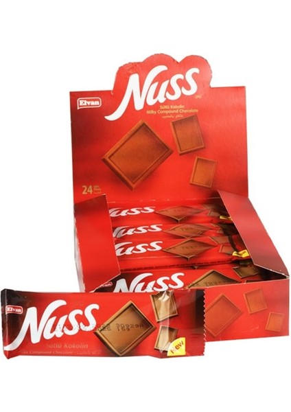 Nuss Tablet 12 Gr. 24 Adet (1 Kutu)