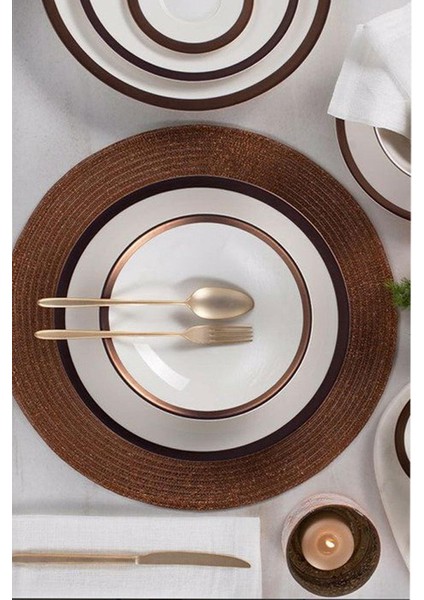 Copper Line 60 Parça 12 Kişilik Yemek Takımı