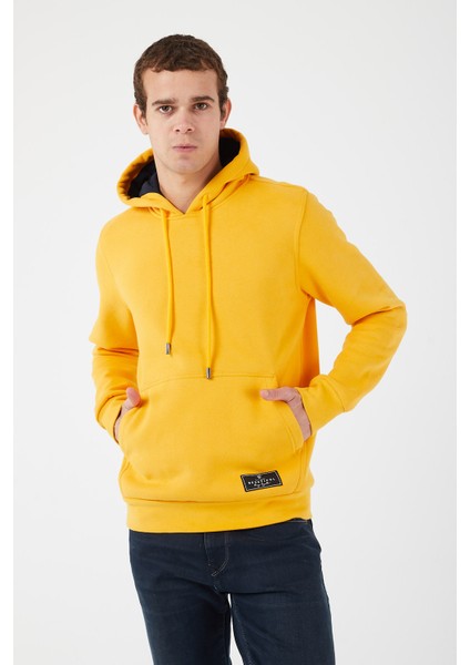 Içi Polarlı Regular Fit Standard Kesim Kanguru Cepli Basic Kapüşonlu Sweatshirt fiyatları
