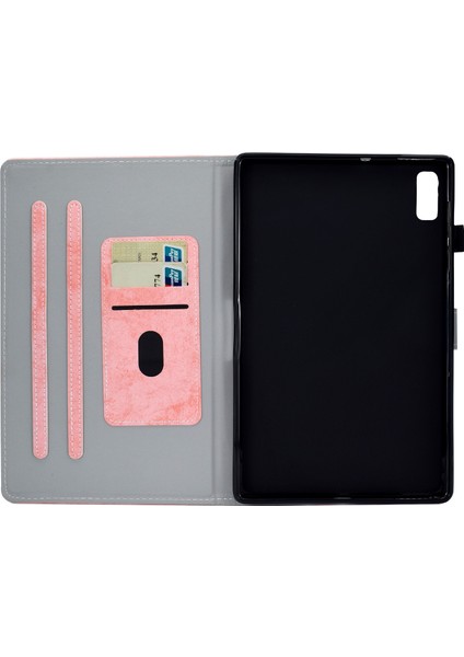Lenovo Sekmesi Için Kumaş Doku Pu Tablet Kutusu P11 Gen 2 Pembe (Yurt Dışından)