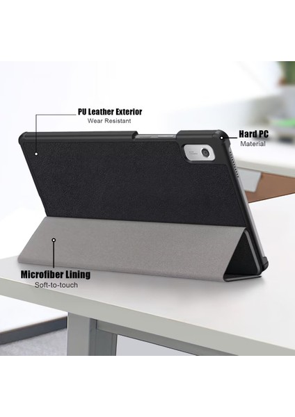 Lenovo Tab M9 TB-310FU Için Deri Akıllı Tablet Kılıf (Yurt Dışından)