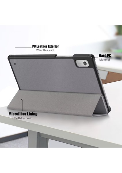 Lenovo Tab M9 TB-310FU Için Deri Akıllı Tablet Kılıf (Yurt Dışından)