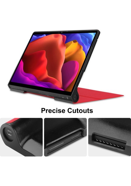 Lenovo Yoga Pad Pro 13 Inç Yf K606F Için Deri Kılıf (Yurt Dışından)