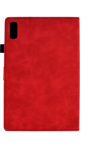 Lenovo Için Deri Tablet Çanta M9 Kırmızı (Yurt Dışından)