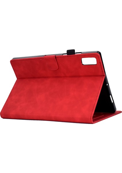 Lenovo Için Deri Tablet Çanta M9 Kırmızı (Yurt Dışından)