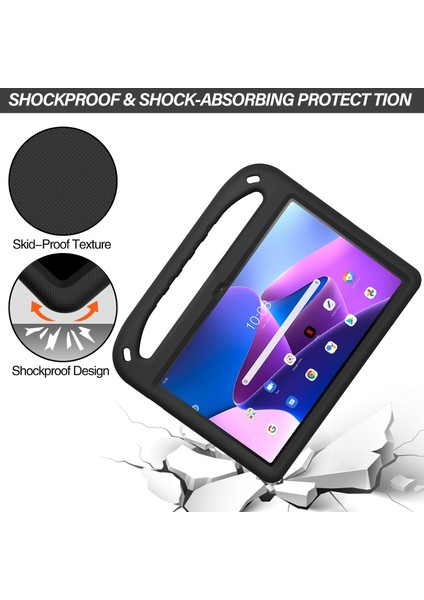 Lenovo Tab M10 Için Tablet Kılıfı Plus 10.6 3. Gen 2022 Siyah (Yurt Dışından)