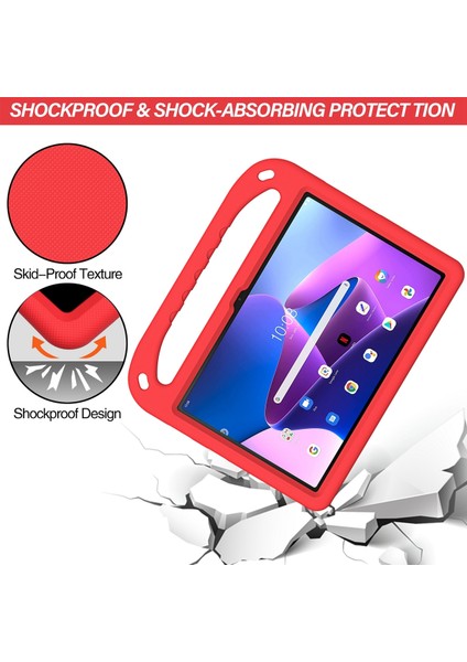 Lenovo Sekmesi Için Eva Tablet Kasasını Kullanın M10 3. Gen Kırmızı (Yurt Dışından)