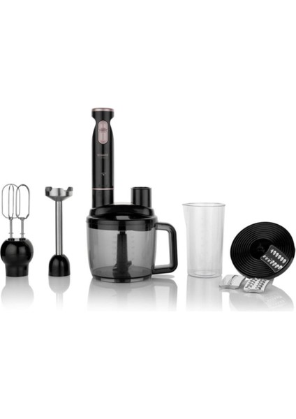 Chef Blend Mega Blender Set Siyah Rosegold