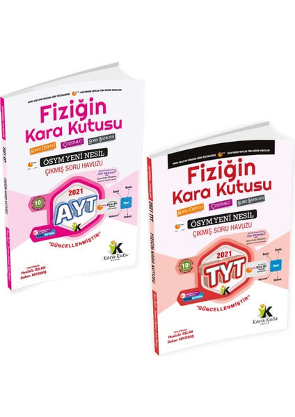 YKS TYT AYT Fiziğin Kara Kutusu Konu Özetli Tamamı Çözümlü Sor Bankası Set