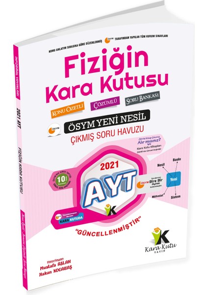 YKS TYT AYT Fiziğin Kara Kutusu Konu Özetli Tamamı Çözümlü Sor Bankası Set