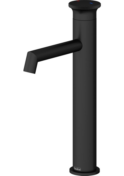 E 5528 Arte Leo L Lavabo Bataryası-Full Siyah