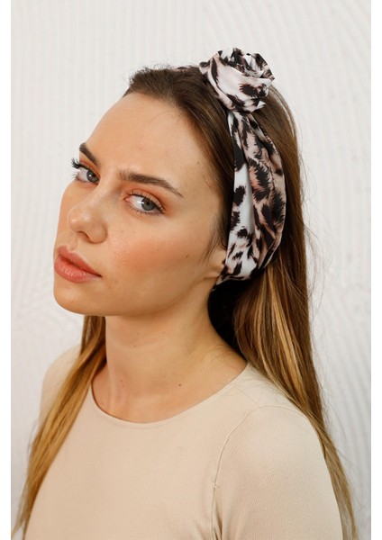 Leopar Desenli Telli Saç Bandı