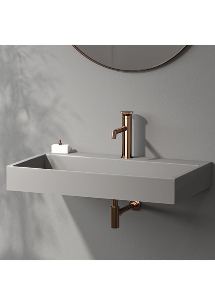 E 5529 Arte Leo L Lavabo Bataryası-Ros Gold fırsatları