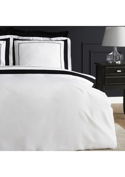 White Coll Charlotte Çift Kişilik Saten Nevresim Takımı Beyaz fırsatları