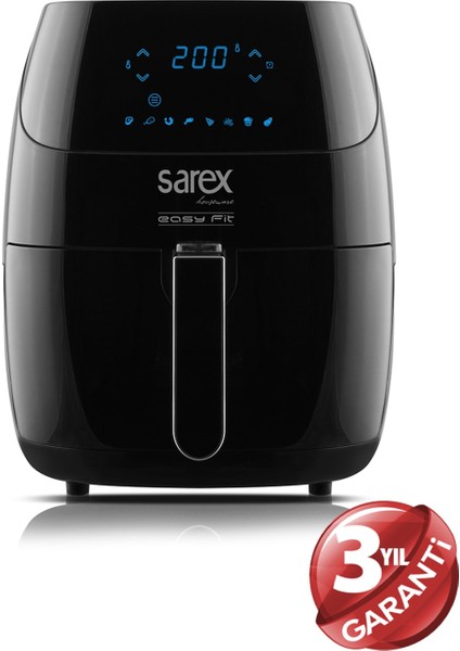 SR-7000 Easy Fit Airfryer - Siyah