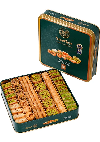 Al Sultan Sweets Karışık Baklava - Metal Kutuda 6lı Lezzet Koleksiyonu 1000GR