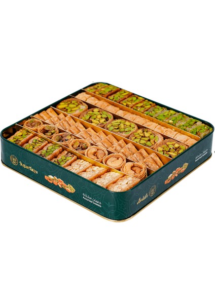 Al Sultan Sweets Karışık Baklava - Metal Kutuda 6lı Lezzet Koleksiyonu 1000GR