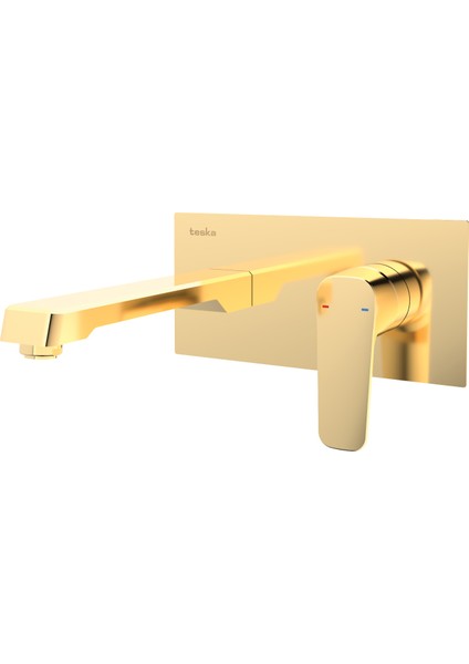 E 5107 Quasar Pro Ankastre Lavabo Bataryası-Altın