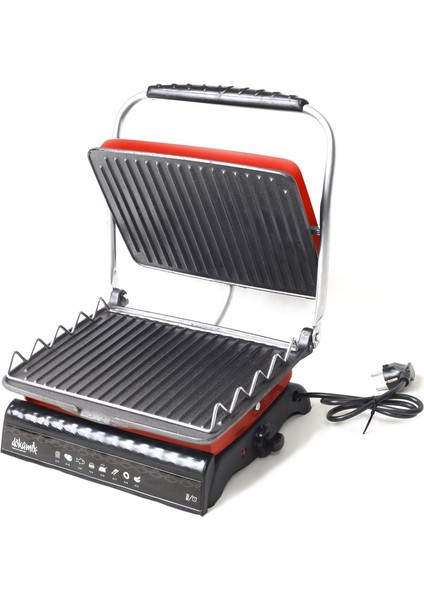 Ultra Plus Organik Demirdöküm Izgara& Tost Makinası Kırmızı Izgaraaparatlı,fırçalı,yağdanlık fırsatları