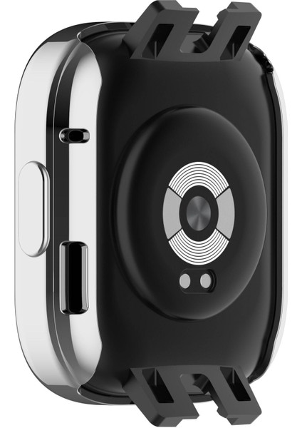 Xiaomi Redmi Watch 3 360 Derece Korumalı Kasa ve Ekran Koruyucu Watch Gard 30 Gümüş