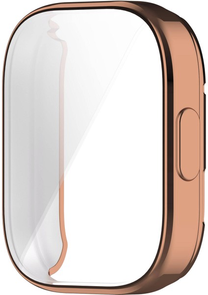 Xiaomi Redmi Watch 3 360 Derece Korumalı Kasa ve Ekran Koruyucu Watch Gard 30 Rose Gold modelleri