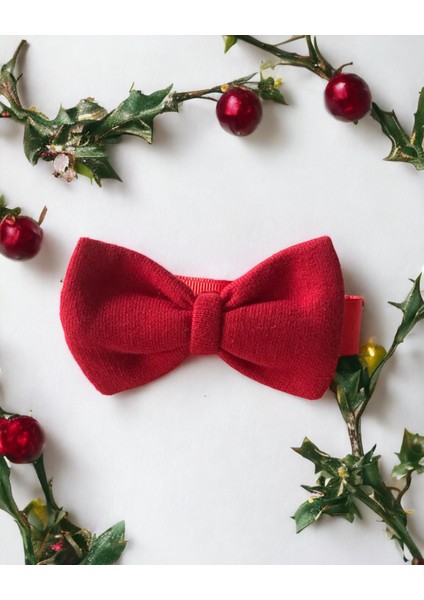 Maxi Rouge Köpek Papyonu Kurdela Tasma Yılbaşı Noel