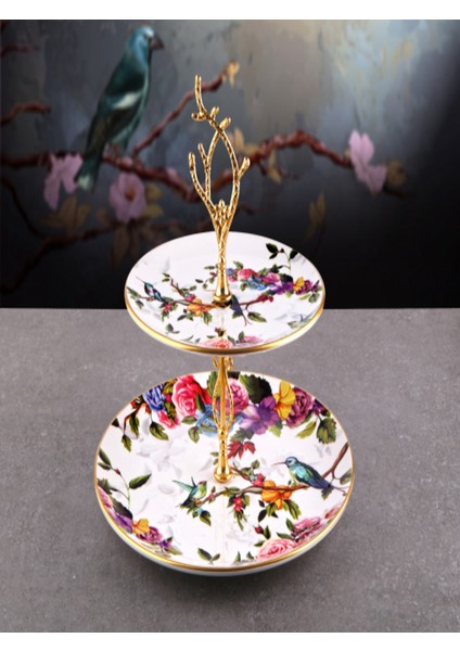 Seramik 2 Katlı Kurabiyelik Flore Model