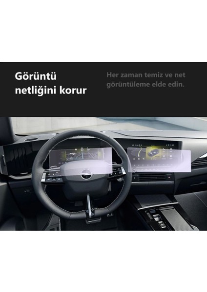 Opel Astra Elegance & Gs Ekran Koruyucu Multimedya Gösterge Şeffaf