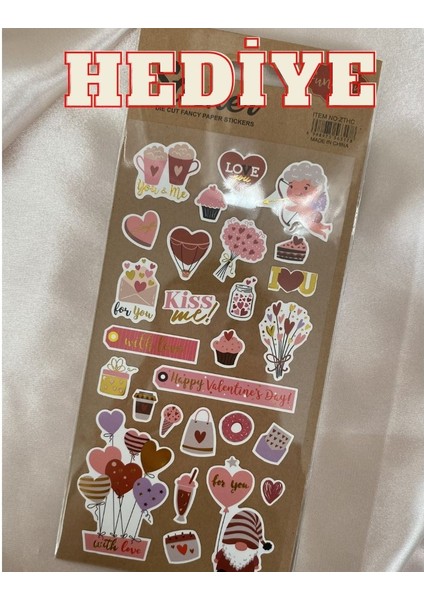 Renkli Tasarımlı Cırtlı Siyah Zarf Defter ve Sticker Hediyeli