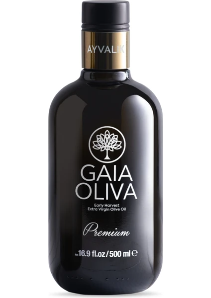 Gaia Oliva Premium Ayvalık 500 ml Erken Hasat Natürel Sızma Zeytinyağı