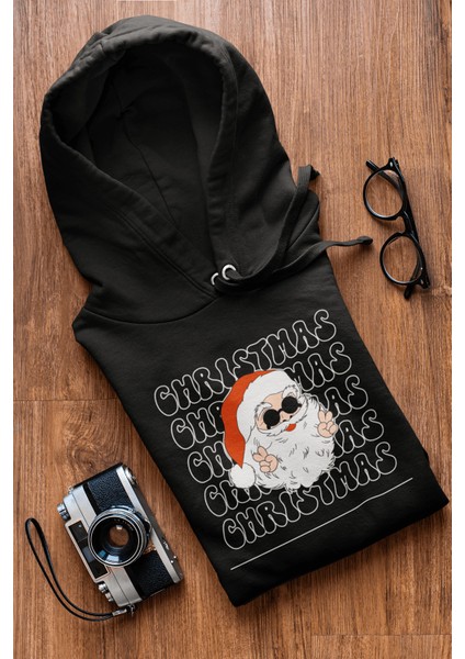 Noel Baba Christmas Kapşonlu Sweatshirt