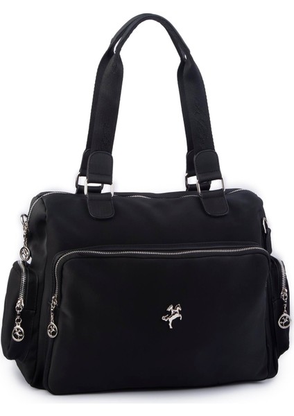 Kadın Büyük Boy Omuz Çantası Siyah Buzzy (En :37 ,boy :30 Cm) modelleri