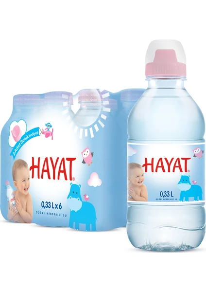 Küçük Çocuklara Özel Ambalajlı Su 6x330 ML