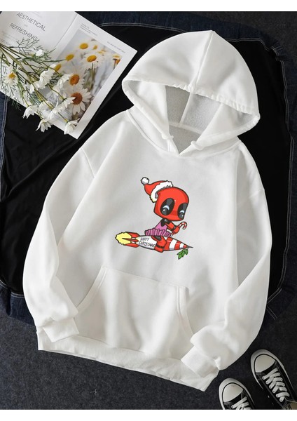 Deadpool Kapşonlu Sweatshirt