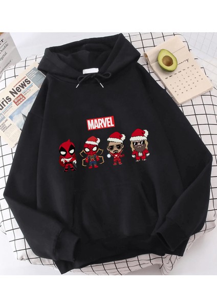 Marvel Yılbaşı Kapşonlu Sweatshirt fiyatları