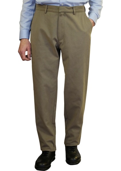 Erkek Pamuklu Chino Pantolon Tritek Ren P105