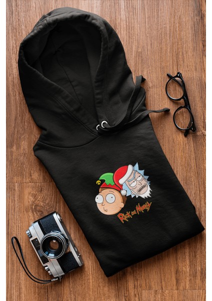 Rick And Morty Kapşonlu Sweatshirt