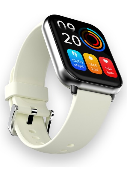 FutureFit Zone2 Bluetooth 5.2 IP68 Su Geçirmez 1.96 inç Arama Özellikli iOS&Android Uyumlu Nabız Spor Kan Oksijen Takibi 50mm Akıllı Saat Uzay Grisi