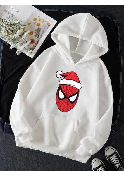 Spiderman Merry Christmas Kapşonlu Sweatshirt fiyatları